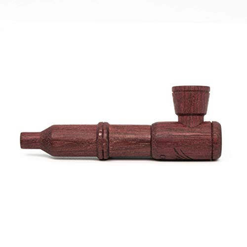 Calumet Mini Rocket Purpfeife (Amaranth Schmales Mundstück) - 100% Holzpfeife - Handgefertigte Qualität Made in Germany - Inkl. Einhängesieb, Aktivkohlefilter & Metallbox… von SPIRITPIPES BY CALUMET EST 2015