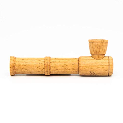 Calumet Mini Rocket Purpfeife (Buche Standard Mundstück) - 100 % Holzpfeife - Handgefertigte Qualität Made in Germany - Inkl. Einhängesieb, Aktivkohlefilter & Metallbox von SPIRITPIPES BY CALUMET EST 2015