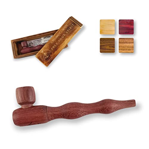 Calumet Wapi - Purpfeife aus Holz mit Aktivkohlefilter - Vier Holzsorten - Made in Germany … (Amaranth) von SPIRITPIPES BY CALUMET EST 2015