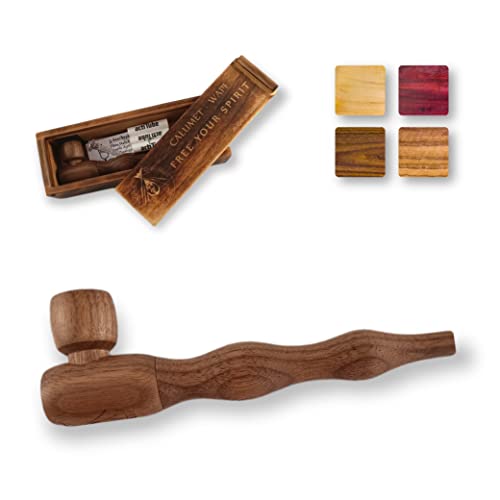 Calumet Wapi - Purpfeife aus Holz mit Aktivkohlefilter - Vier Holzsorten - Made in Germany … (Nuss) von SPIRITPIPES BY CALUMET EST 2015