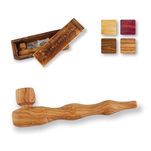 Calumet Wapi - Purpfeife aus Holz mit Aktivkohlefilter - Vier Holzsorten - Made in Germany … (Olive) von SPIRITPIPES BY CALUMET EST 2015