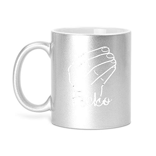 Ficko | Glitzertasse Tasse Becher Glitzer Geschenk | 330 ml von SPIRITSHIRTSHOP