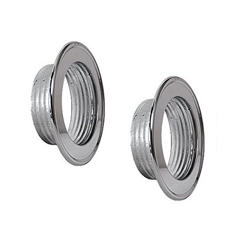 Rosette für Flexrohr Ø 100 100mm Edelstahl chrom Wandrosette Wandflansch Rosette Alu-Flex-Rohr Flexrohr Alurohr Flexschlauch Schlauch Aluflexrohr flexibles Aluminiumrohr von SPIRO