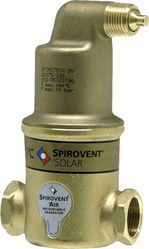 1" SpiroVent Mikroluftblasenabscheider AutoClose SOLAR AA100FBA08 Entlüfter 1" SpiroVent Mikroluftblasenabscheider AutoClose SOLAR AA100FBA08 Entlüfter von Spirotech
