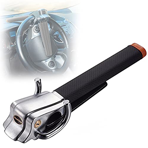 Lenkradschloss Mit Alarm - 2 in 1 Diebstahlsicherung Auto Mit Smart Alarm, Universal Lenkradkralle Sperre Anti Diebstahl, Black von SPLAWN