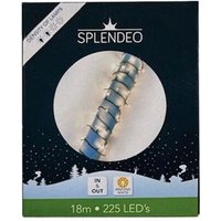 Splendeo Medium density lightchain - 225 LEDs - Warmweiß - grünes Kabel - 18 m - Zuleitung: 3 m - Transformator von SPLENDEO