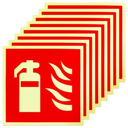 SPOKKI 8 Stück Feuerlöscher Schild Feuerlöscher, 150 x 150 mm PVC Brandschutzzeichen, Feuerlöscher Aufkleber Hinweisschild Feuerlöscher Nachleuchtend Selbstklebend für Haus, Büro, Baustelle und Auto SPOKKI 8 Stück Feuerlöscher Schild Feuerlöscher, 150 x 150 mm PVC Brandschutzzeichen, Feuerlöscher Aufkleber Hinweisschild Feuerlöscher Nachleuchtend Selbstklebend für Haus, Büro, Baustelle und Auto von SPOKKI