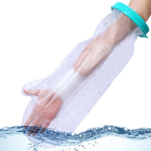SPOKKI Armprotektor Abdeckung, Wasserdichter Gipsschutz, Gipsschutz Wasserdicht Arm, Wiederverwendbar Verbandschutz Wasserdicht Für Hand Duschüberzug Arm Halten Sie Wunden Verbände Trocken von SPOKKI