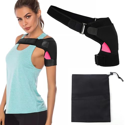 SPOKKI Schulterbandage, Verstellbar Schulterstütze, Neopren Schulter Unterstützung Bandage, Armstütze für Schutz vor Verletzungen, schulterluxation Schmerzen, Rotator, für Rechts und Links von SPOKKI