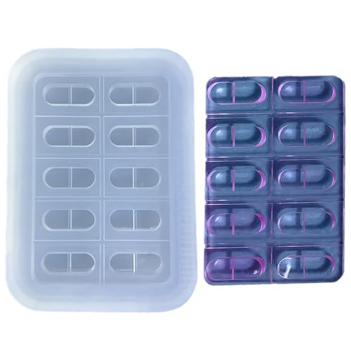 SPONGL Silikonformen, Medikamentenform, leicht zu reinigen, vielseitige Vollversion, Medikamente, Pelletform, Tablettengussformen von SPONGL