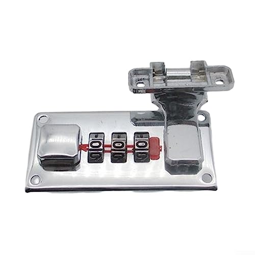 1 Set Werkzeugkasten-Haspe, Gepäck-Kombinationsschloss, Koffer-Zahlenschloss, Koffer-Haspen mit Zahlenschloss, 65 x 29 mm, Silber links 1 Set Werkzeugkasten-Haspe, Gepäck-Kombinationsschloss, Koffer-Zahlenschloss, Koffer-Haspen mit Zahlenschloss, 65 x 29 mm, Silber links von SPORTARC