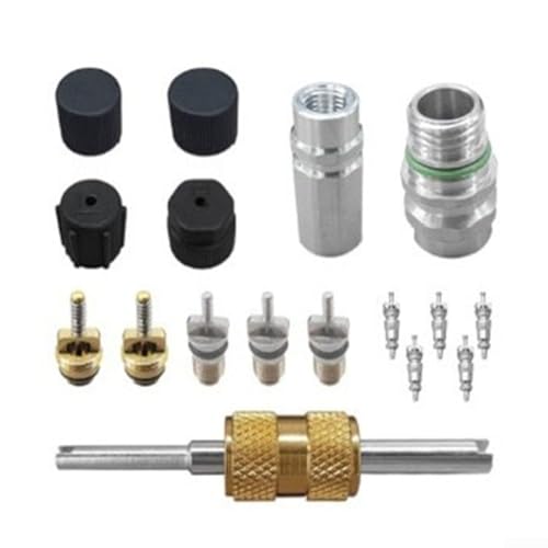 17-teiliges komplettes Auto-AC-Ventilkern-Set für R134a-Systeme mit wichtigen Reparaturwerkzeugen 17-teiliges komplettes Auto-AC-Ventilkern-Set für R134a-Systeme mit wichtigen Reparaturwerkzeugen von SPORTARC