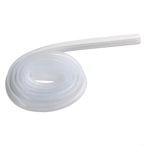 2 m Dichtungsstreifen für Glastüren, Badezimmertüren, wasserdichtes und elastisches Silikon-Gummimaterial, 681012 mm (6 mm) von SPORTARC