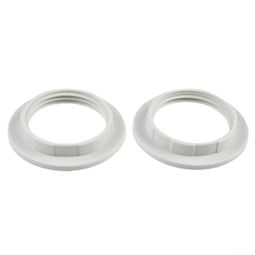 2-teiliges Lampenschirm-Adapter-Set für E14/E27-Leuchtmittel, passend für mehrere Lampenarten (E27 weiß) von SPORTARC