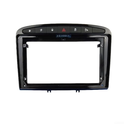 22,9 cm 2 DIN Doppel-Autoradio-Player-Rahmen für 308 408 2008 2016 Modellfahrzeuge Armaturenbrett-Verkleidung zur Aufrechterhaltung des Armaturenbretts (glänzendes Schwarz) von SPORTARC