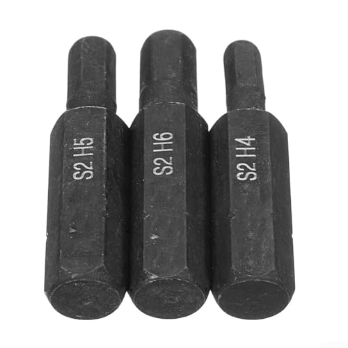 3-teiliges Sechskant-Schraubendreher-Bit-Set H4 H5 H6 mit 8 mm Sechskantschaft für Werkzeug 3-teiliges Sechskant-Schraubendreher-Bit-Set H4 H5 H6 mit 8 mm Sechskantschaft für Werkzeug von SPORTARC