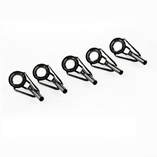 5 Stück für Angelruten-Reparaturführungen, robuste Edelstahlspitzen mit Keramikeinsätzen (4,4 mm) von SPORTARC