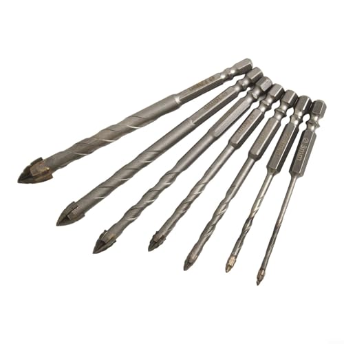 7-teiliges Exzenterbohrer-Set zum Bohren von Glasfliesen, Zement und Granit 7-teiliges Exzenterbohrer-Set zum Bohren von Glasfliesen, Zement und Granit von SPORTARC