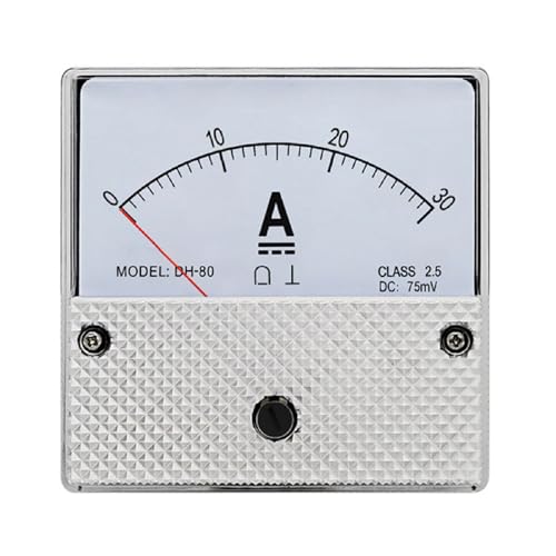 Analoges DC-Amperemeter, H-80 DC Analog-Panel-Amperemeter, 30 A Zeiger-Typ-Stromzähler mit hoher Genauigkeit Stufe 2,5 für industrielle Stromversorgungssysteme Analoges DC-Amperemeter, H-80 DC Analog-Panel-Amperemeter, 30 A Zeiger-Typ-Stromzähler mit hoher Genauigkeit Stufe 2,5 für industrielle Stromversorgungssysteme von SPORTARC
