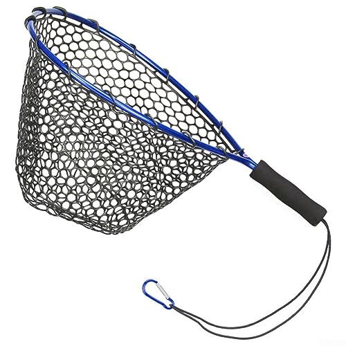 Angeln Kescher, Fischernetz Teleskop Faltbar Angeln Extending Fly Karpfen Silikon Dip Net mit EVA Griff, Tragbares Fischernetz, Blau Angeln Kescher, Fischernetz Teleskop Faltbar Angeln Extending Fly Karpfen Silikon Dip Net mit EVA Griff, Tragbares Fischernetz, Blau von SPORTARC