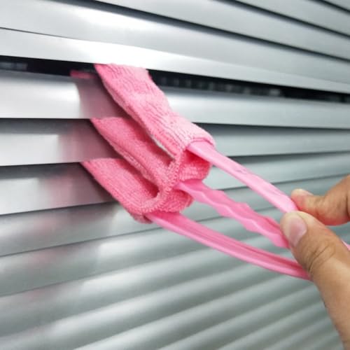 Auto Klimaanlage Vent Jalousien Bürste, Autoreinigungszubehör, Mikrofaser-Reiniger (Rosa) von SPORTARC
