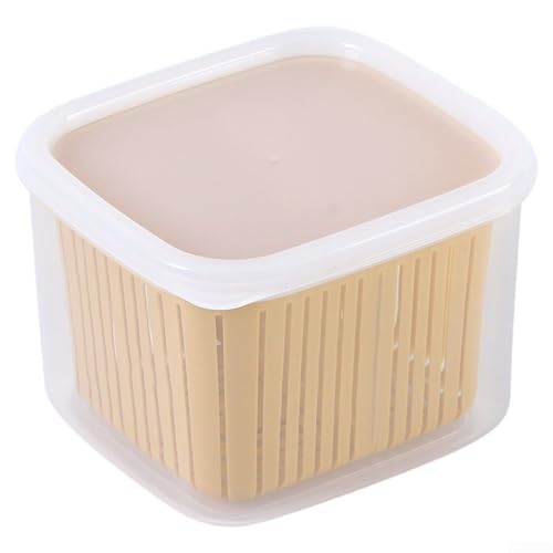 Beeren-Aufbewahrungsbox mit effizienter Drainage, zur Aufbewahrung von frischem Obst und Gemüse, spülmaschinenfest (gelbes Outfit) von SPORTARC