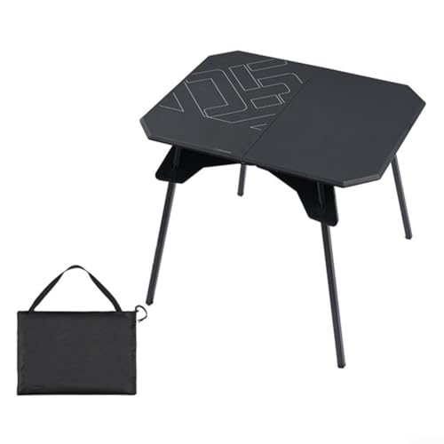 Campsite Essential Leichter Klapptisch mit Aufbewahrungslösungen für einfachen Reiseaufbau (schwarz) von SPORTARC
