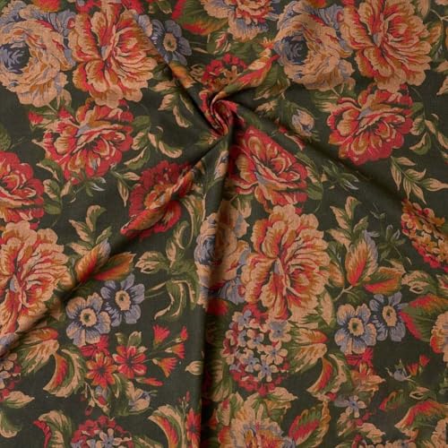 Charmanter Baumwollstoff mit Blumenmuster, ideal für eine gemütliche Atmosphäre mit Vorhängen, Tischdecken und mehr (135-2#) von SPORTARC