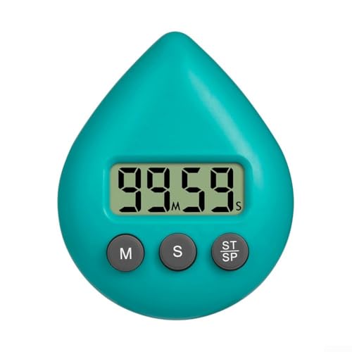 Digitaler Badezimmer-Timer für Duschen, wasserdichtes und kompaktes Design mit praktischer Speicheroption (grün) von SPORTARC