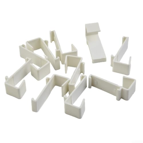 Doppel-Rollo-Klemmhalter für Flügeltüren, 17 mm, Kunststoff, 2/10/20 Stück (10 Stück) von SPORTARC