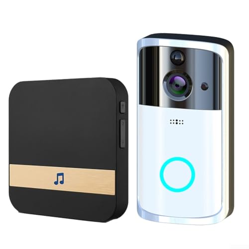 Drahtlose WiFi Video Türklingel Kamera, 1080P * 720P Türklingel Kamera WiFi Smart Home Video Türklingel PIR Bewegungserkennung (EU) von SPORTARC