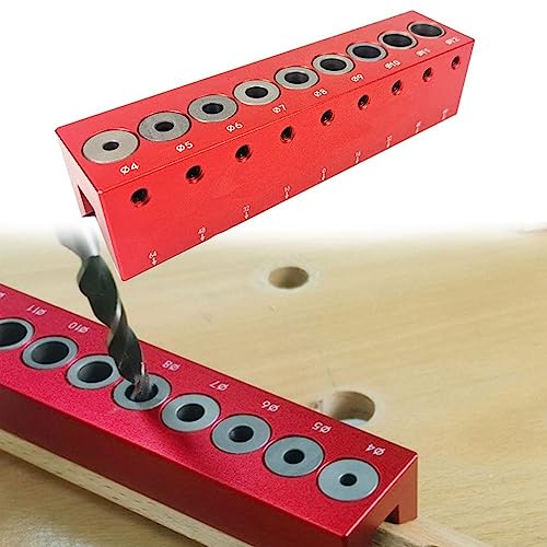 Drill Guide Jig, Hole Puncher Locator, Drill Guide Tool, 4-12mm Vertical Pocket Hole Jig Woodworking Dowel Drill Guide Centering Locator von SPORTARC