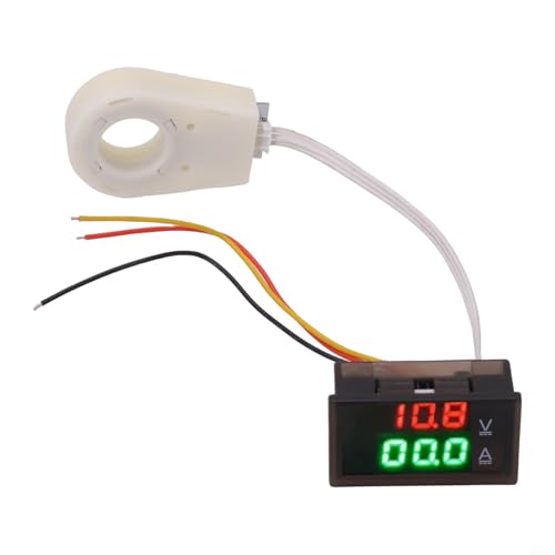 Dual Digital Display Hall Voltmeter Amperemeter, wasserdicht für genaue Überwachung von 0 300V Spannung und bis zu 400A Strom (50A) von SPORTARC
