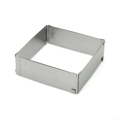 Edelstahl-Kuchenformen für Mousse und mehr, verstellbar für Ringdesign (15,2–27,9 cm) von SPORTARC
