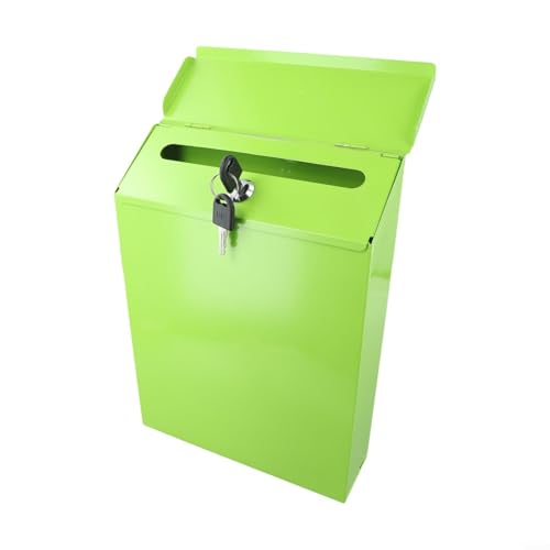Einzigartiger, abschließbarer Wandbriefkasten mit schicker Ästhetik, ideal zur Verschönerung Ihres Außenbereichs (grün) von SPORTARC