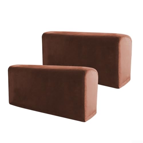 Elastische Anti-Rutsch-Schonbezüge für Sofas und Stühle, 2-teiliges Set zum Schutz Ihres Zuhauses (Kaffeefarbe) von SPORTARC
