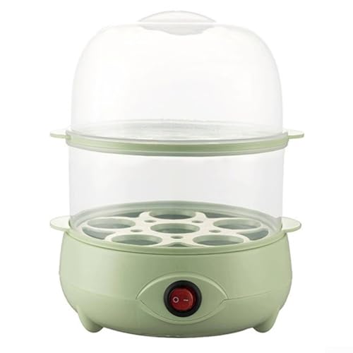 Elektrischer Frühstücks-Eier-Dampfgarer, Mini-Eier-Dampfgarer mit automatischer Abschaltung und Trockenbrennschutz, kann 5 Eier in einer einzigen Schicht kochen (grün-2) von SPORTARC