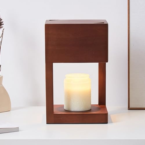 SPORTARC Elektrischer Kerzenwärmer aus Holz, schafft eine entspannende Atmosphäre und reduziert das Brandrisiko (UK B), 1401100354 von SPORTARC