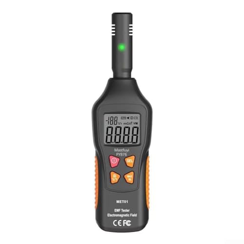 Elektromagnetischer Strahlungsdetektor, Mini-Digital-LCD-EMF-Detektor, EMF-Messgerät, digitaler Sensor-Leser (orange) von SPORTARC