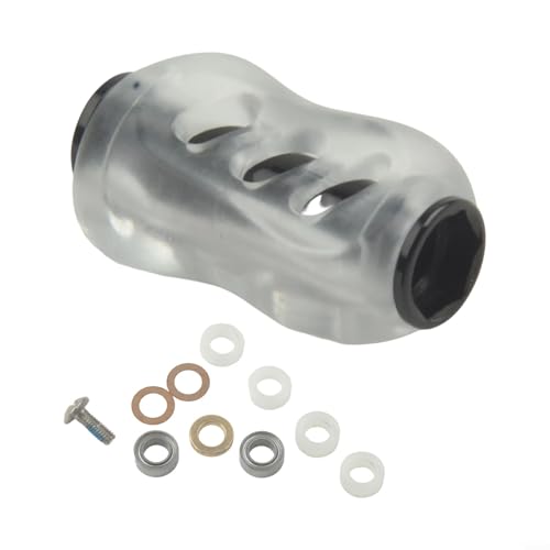 Ergonomischer Griff für Angelrollen, kompatibel mit DSA-Angelrollen, bietet reibungslose Rotation und verbesserte Kontrolle mit Aluminium-Oxidation (schwarz) von SPORTARC