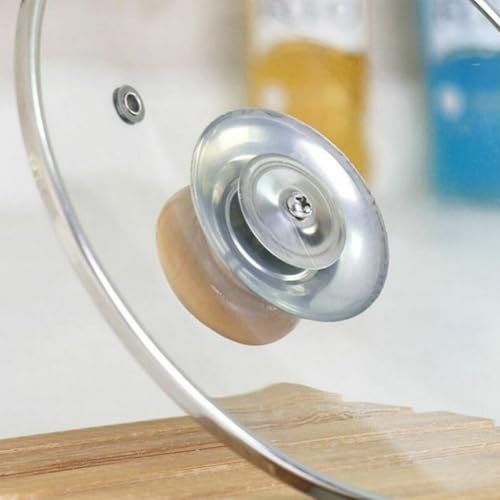 Ersatzknöpfe aus Holz für Küchenkochgeschirr, sicheres Edelstahl-Design, 4 Stück Ersatzknöpfe aus Holz für Küchenkochgeschirr, sicheres Edelstahl-Design, 4 Stück von SPORTARC