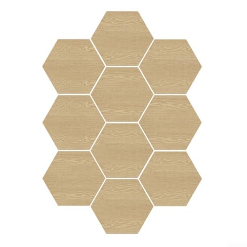 Fliesenaufkleber-Set mit elegantem Finish in Holzoptik, PVC, 10 Stück (B) von SPORTARC