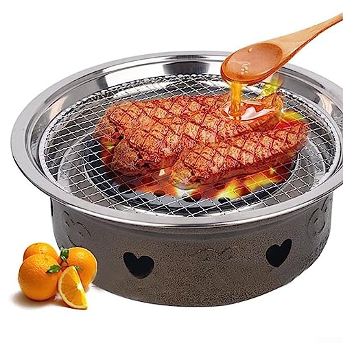 Grillrost, rundes Edelstahl-Grillgitter, Mehrzweck-Grillrost, Grillrost, für den Außenbereich, antihaftbeschichtet, Speck-Grillwerkzeug, 240 mm Grillrost, rundes Edelstahl-Grillgitter, Mehrzweck-Grillrost, Grillrost, für den Außenbereich, antihaftbeschichtet, Speck-Grillwerkzeug, 240 mm von SPORTARC