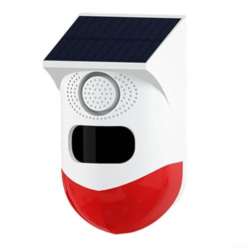 Home Security Systems, Tuya WiFi Solar Bewegungsmelder Alarm mit Fernüberwachung, Hausalarm außen wetterfest, 120db 24 Stunden 4 Modi von SPORTARC