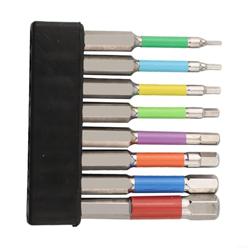 Komplettes Set mit 8 magnetischen Sechskant-Bits für elektrische Schraubendreher und Bohrer, jeder Bit ist 65 mm lang Komplettes Set mit 8 magnetischen Sechskant-Bits für elektrische Schraubendreher und Bohrer, jeder Bit ist 65 mm lang von SPORTARC