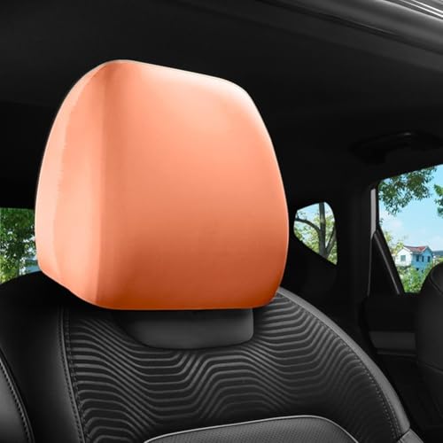 Kopfstützenbezug aus weichem Stoff für Auto, LKW, SUV, einfache Installation, Orange von SPORTARC