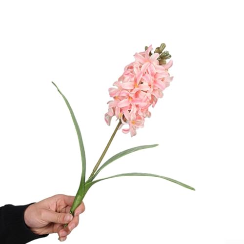 Künstliche Hyazinthe Veilchenblume für Hochzeit und Heimdekoration, geeignet für den Innen- und Außenbereich in Garten, Restaurant, Hotel und Geschäften (Hellrosa) von SPORTARC