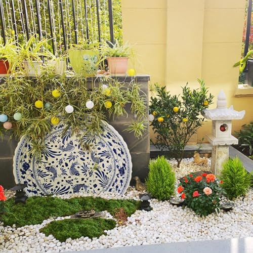 Kunstrasen Landschaftsdekoration realistischer Graseffekt für Bonsai und Miniaturgärten (100 g hellgrün) von SPORTARC