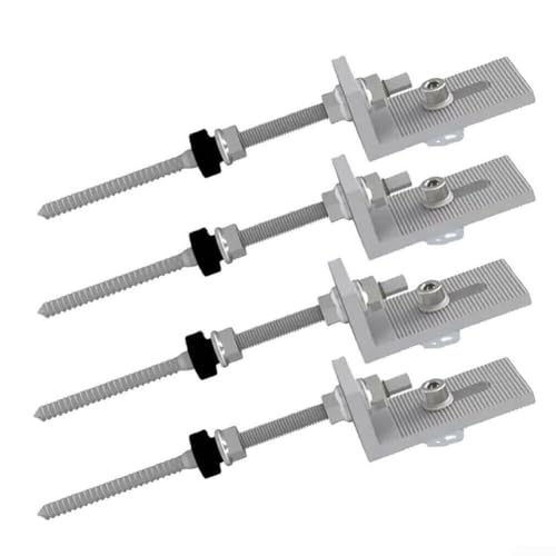 L-Winkel Solar PV Trapezblech Dachbefestigung, M10 Stockschraube, höhenverstellbar, Edelstahl-Stangenschrauben (200 mm) von SPORTARC