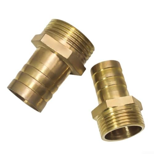 Langlebiger Schlauchanschluss aus Messing auf Stecker für Teich, Pool, Schlauch (3/4 Zoll männlich x 25 mm) von SPORTARC